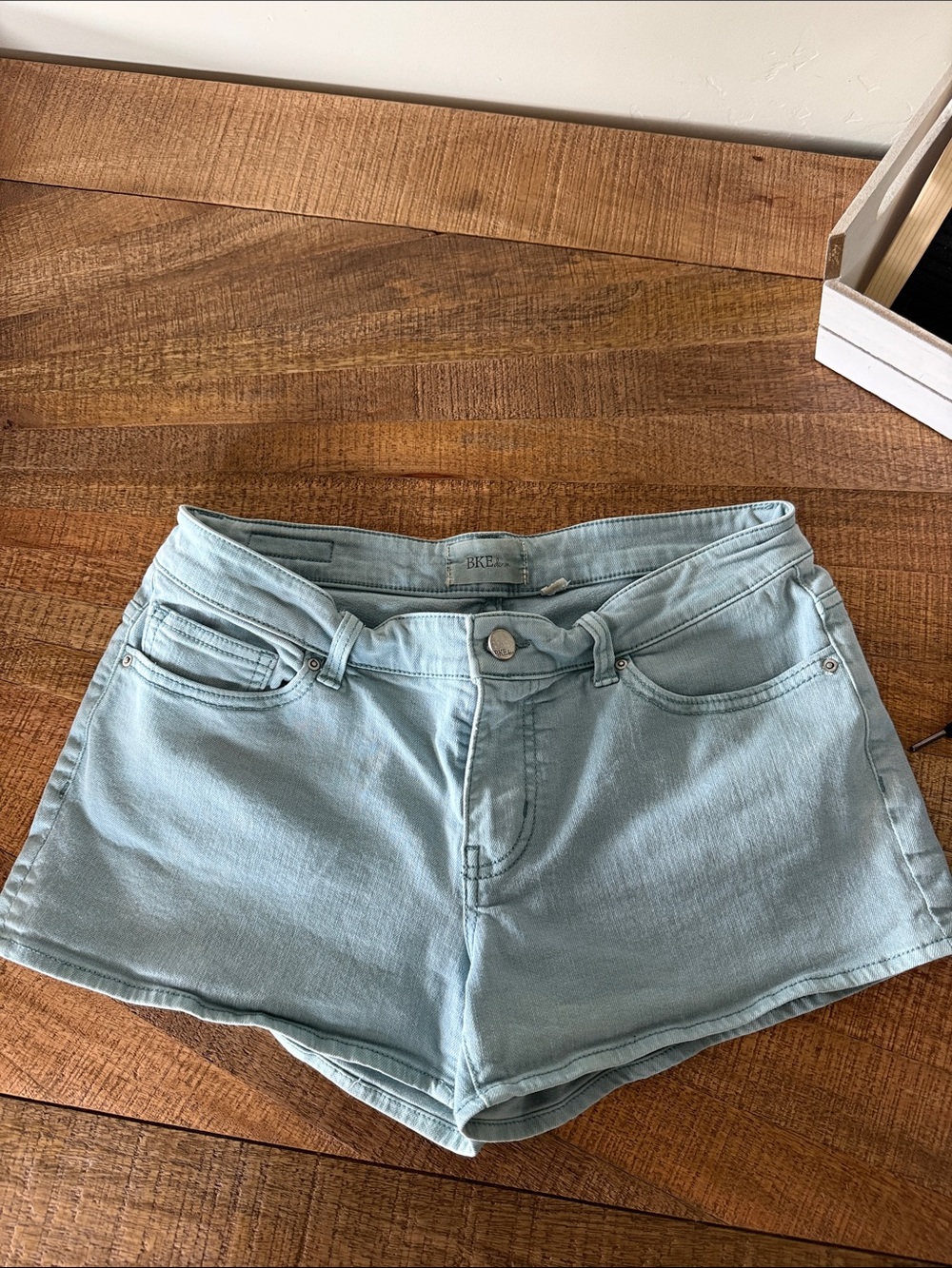 BKE Light Aqua Denim Women's Shorts
